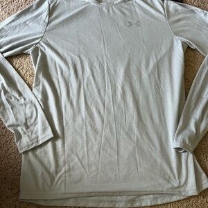 Under Armour Men's Light Gray Long Sleeve Tee